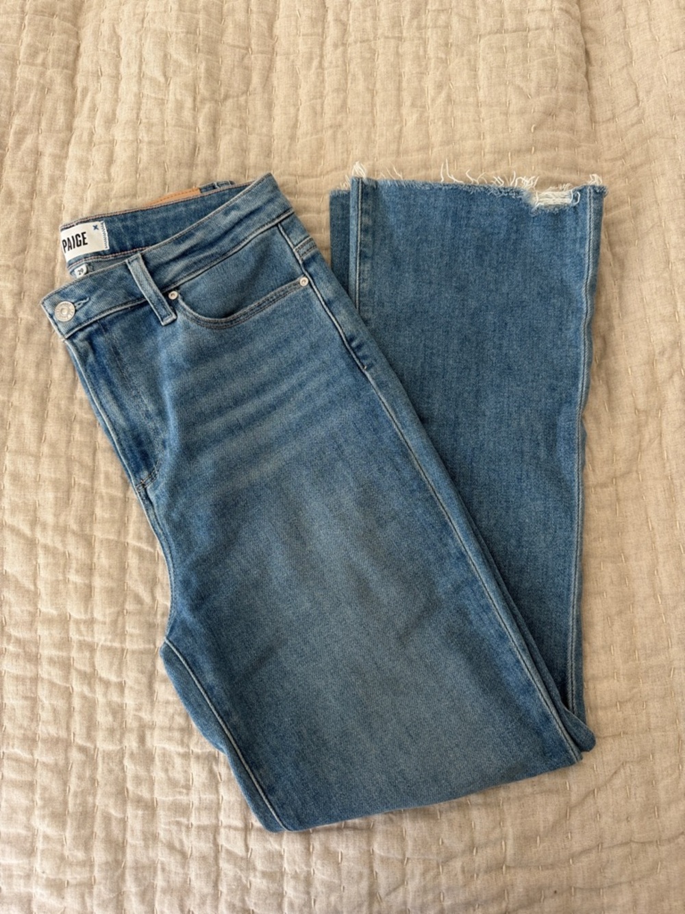 PAIGE Size 29 Claudine Jeans in Medium Blue Wash